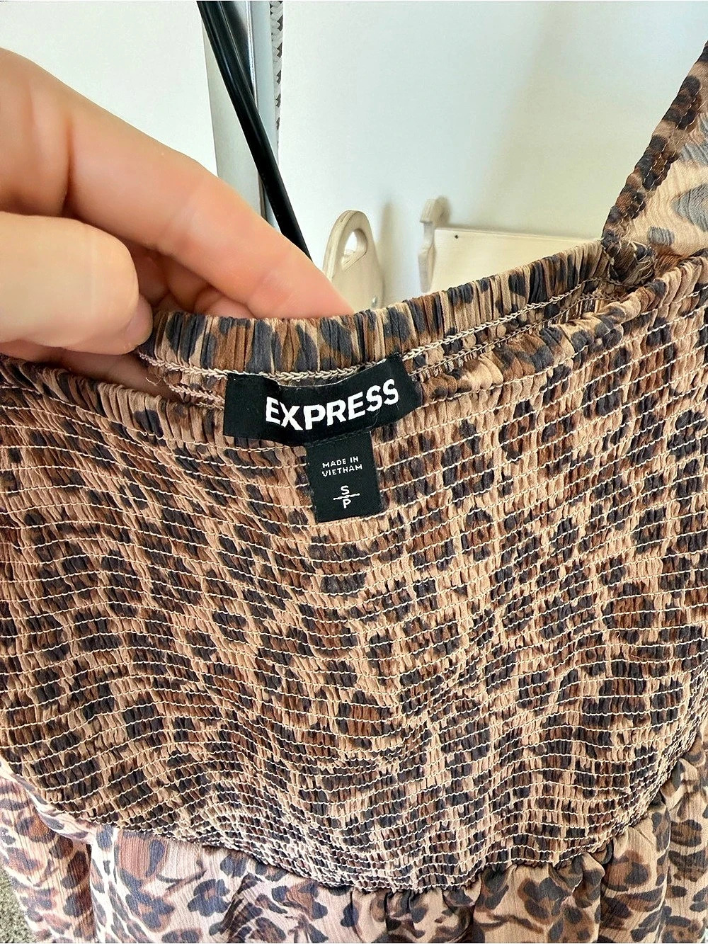 Express Animal Print Mini ruffles romper